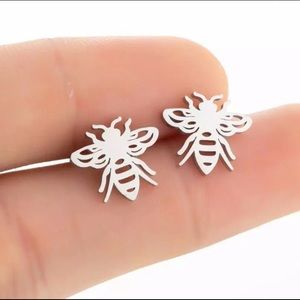 Stainless Steel Bug Stud Earrings